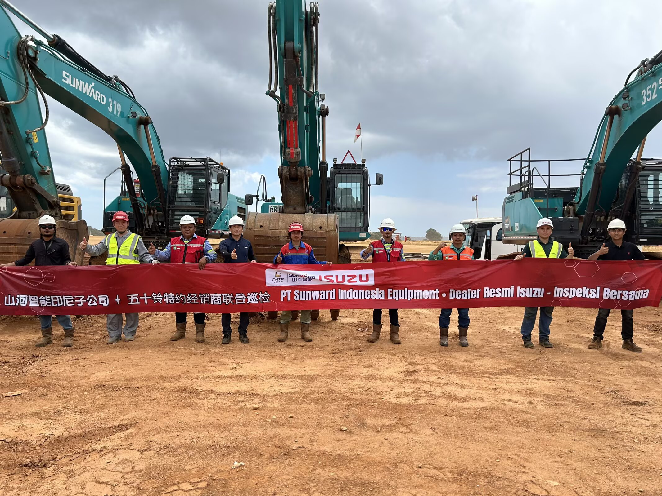 Inspeksi ISUZU Diesel Bersama PT Sunward Indonesia Equipment