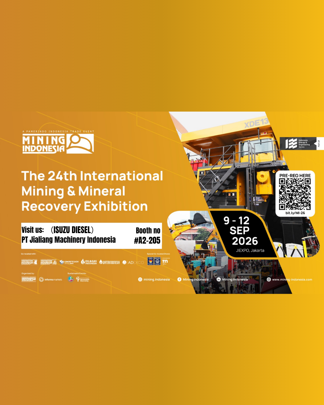 PT Jialiang Machinery Indonesia Hadir di Mining Indonesia 2026 – Temui Kami di Booth A2-205